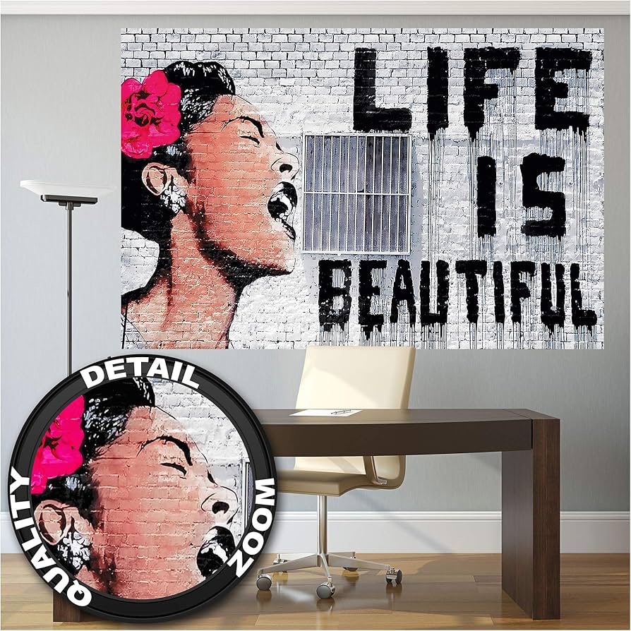 額縁　BANKSY Life is beautiful 額縁 BANKSY Life is beautiful